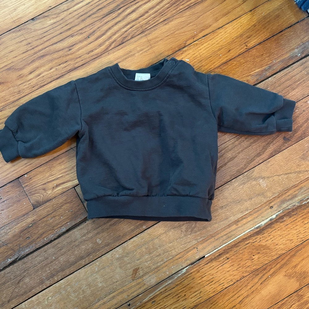 H&M Kids Black Crewneck Sweatshirt